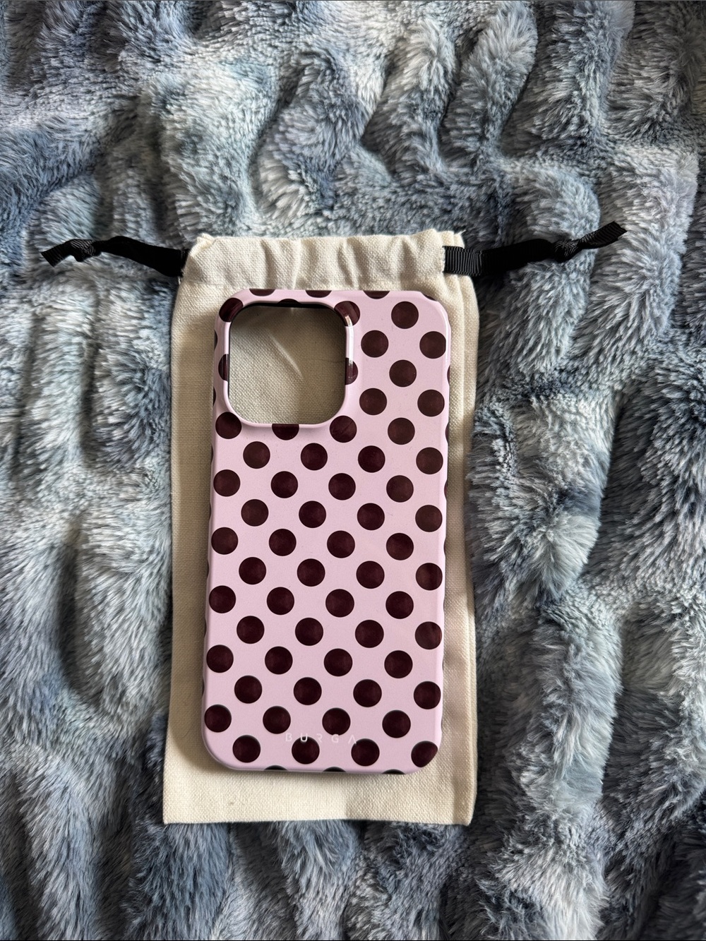 Burga ‘Crush’ Pink Polka Dot Phone Case iPhone 15 Pro Max